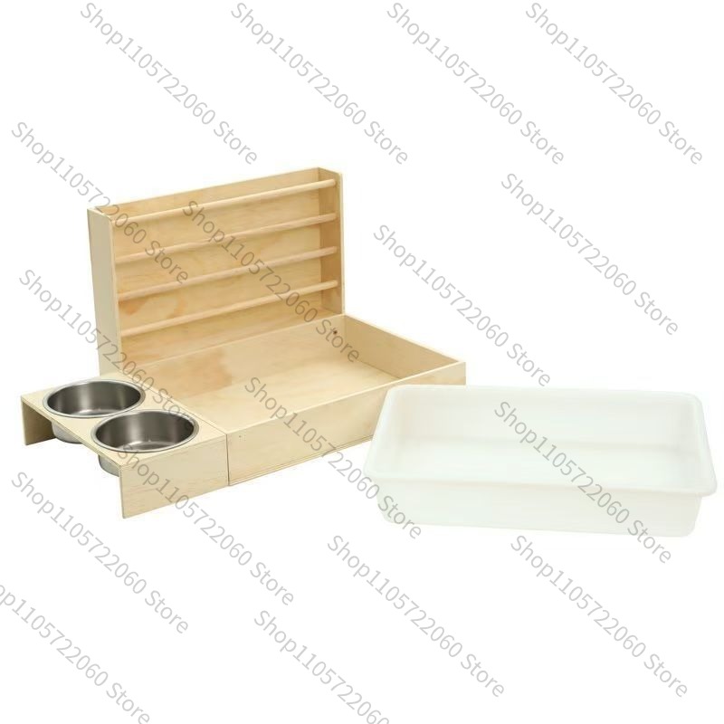 Pet Beds - Wooden Rabbit Hay Feeder, Minimalist Wooden
