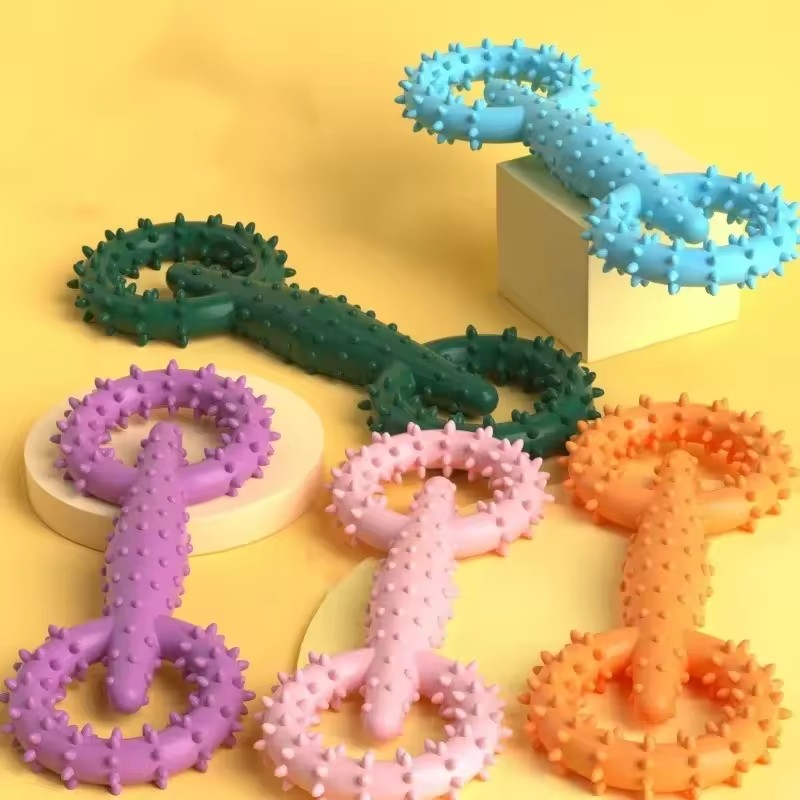 Suction Cup Dog Tug Toy - Pet Pull Ring Puppy Chewing Toy