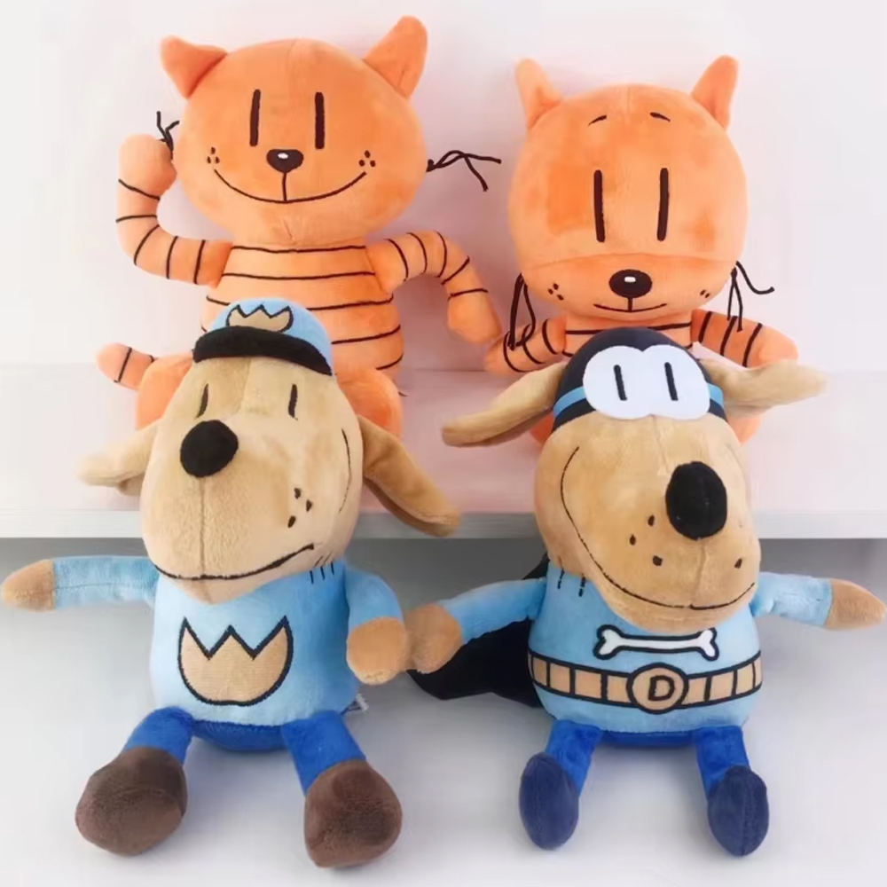 Cat Toys - 4style 25cm Dog Man Plush Toys