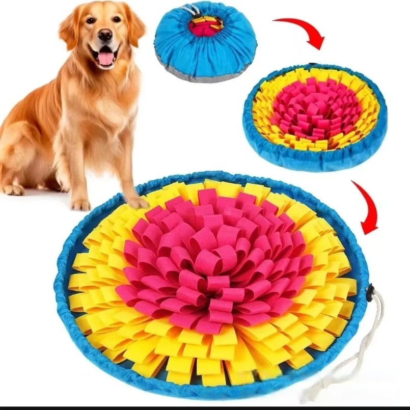 Snuffle Mat For Dogs - New Pet Sniffing Pad Flower-shaped Slow