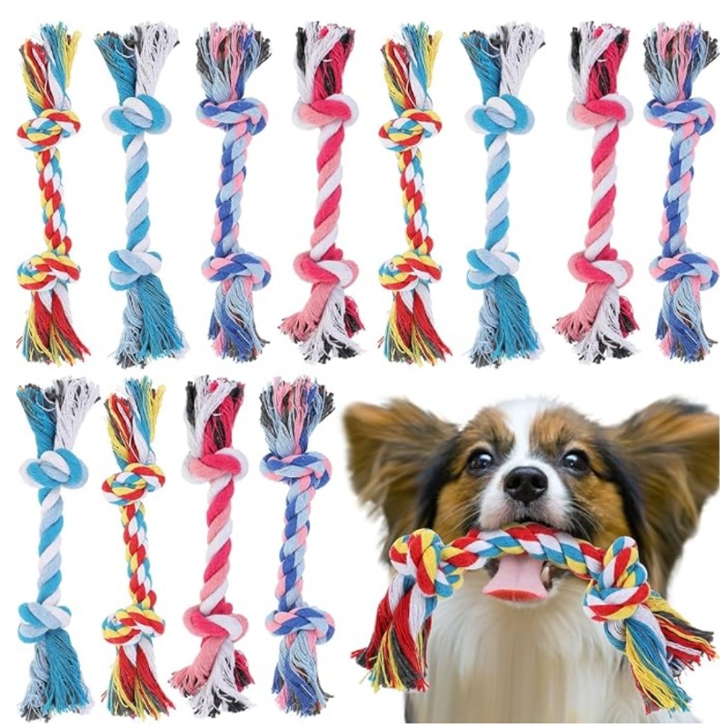 Interactive Squeaky Plush Dog Toy - Dog Toy Pet Molar Bite-resistant Cotton