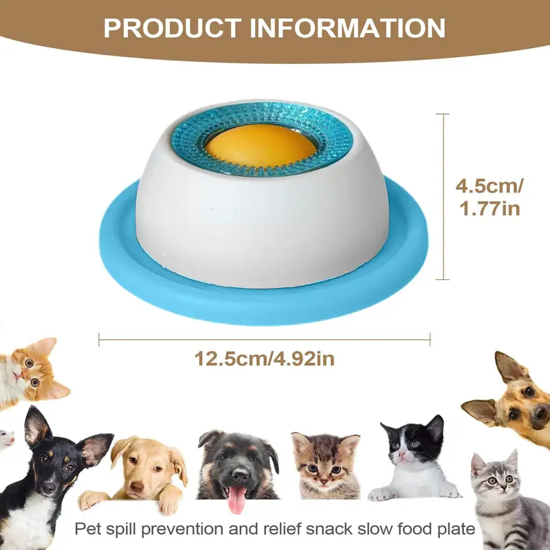 Dog Puzzle Feeder Toy - 2-in-1 Slow Feeder Lick Mat Pet