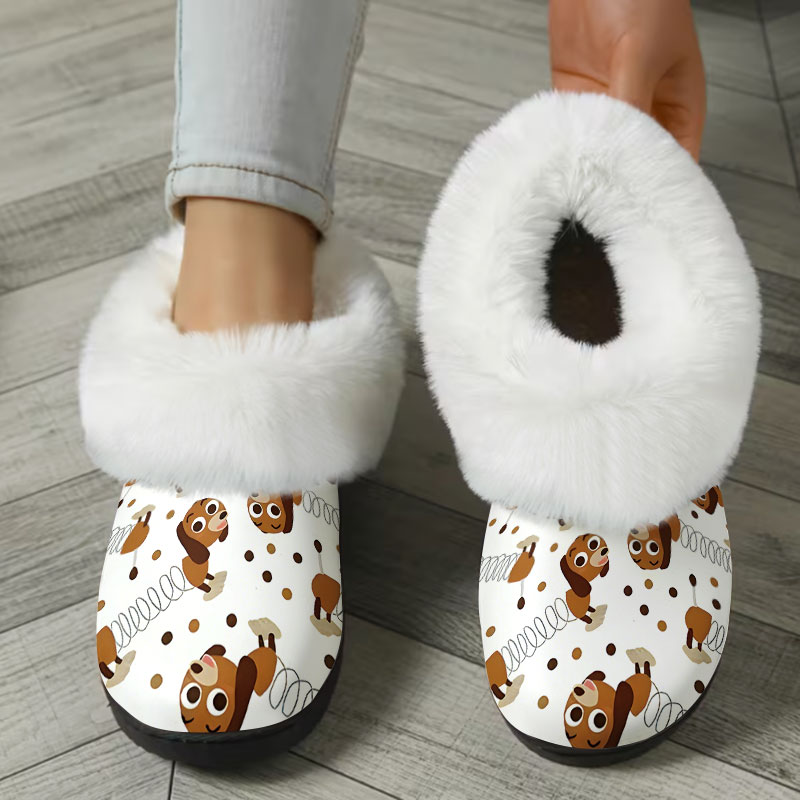Dog Toys - Slinky Dog Toy White Print Women's