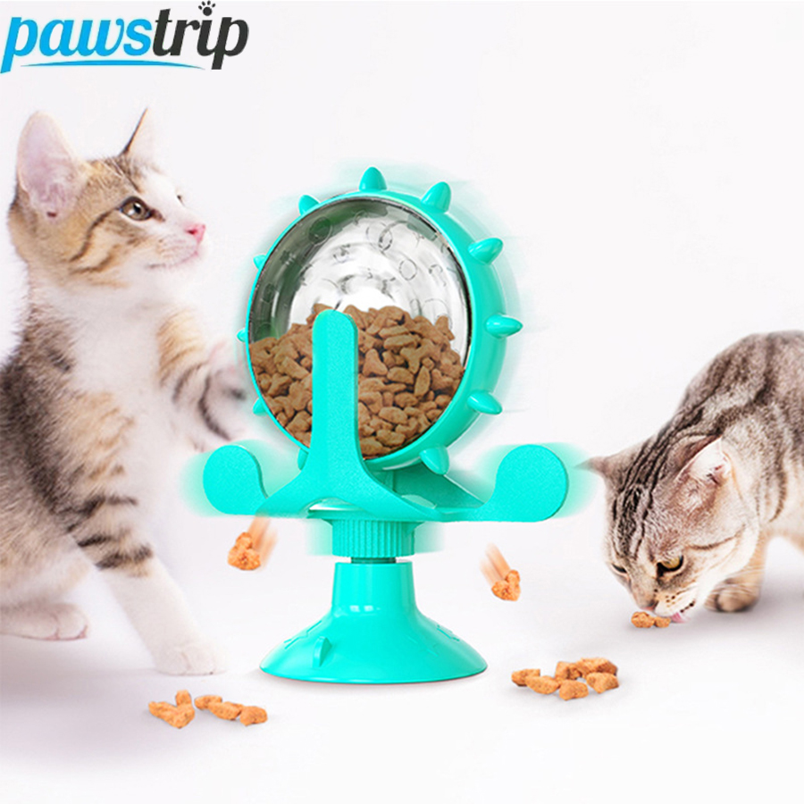 Rubber Treat Dispensing Dog Toy - Puzzle Pet Slow Food Toy for