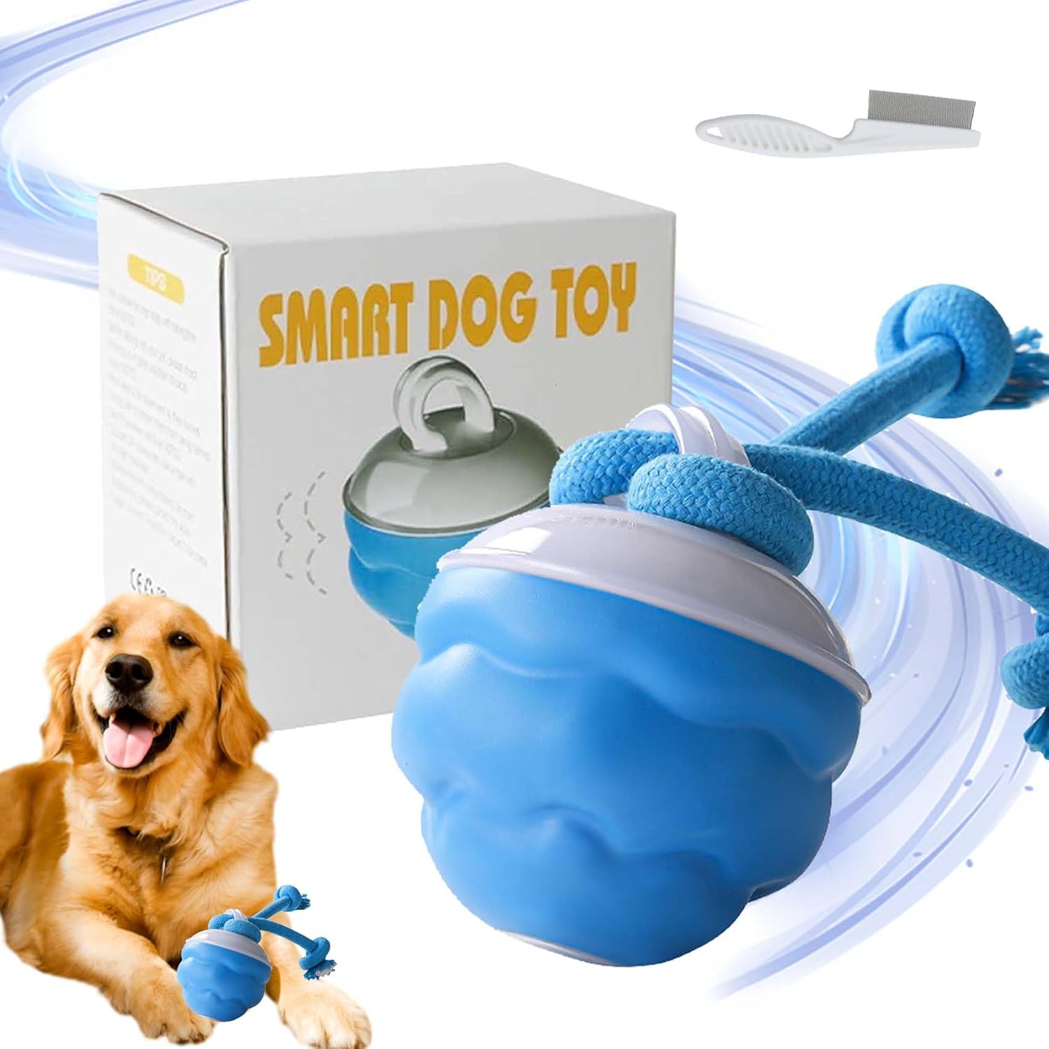 Automatic Moving Dog Ball - Smart Dog Toy, Automatic Moving Ball,