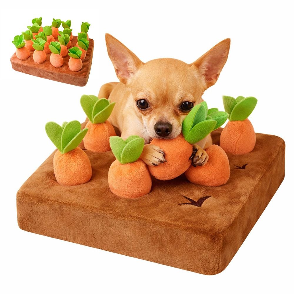 Snuffle Mat For Dogs - Stress Relief Carrot Snuffle Mat Removable