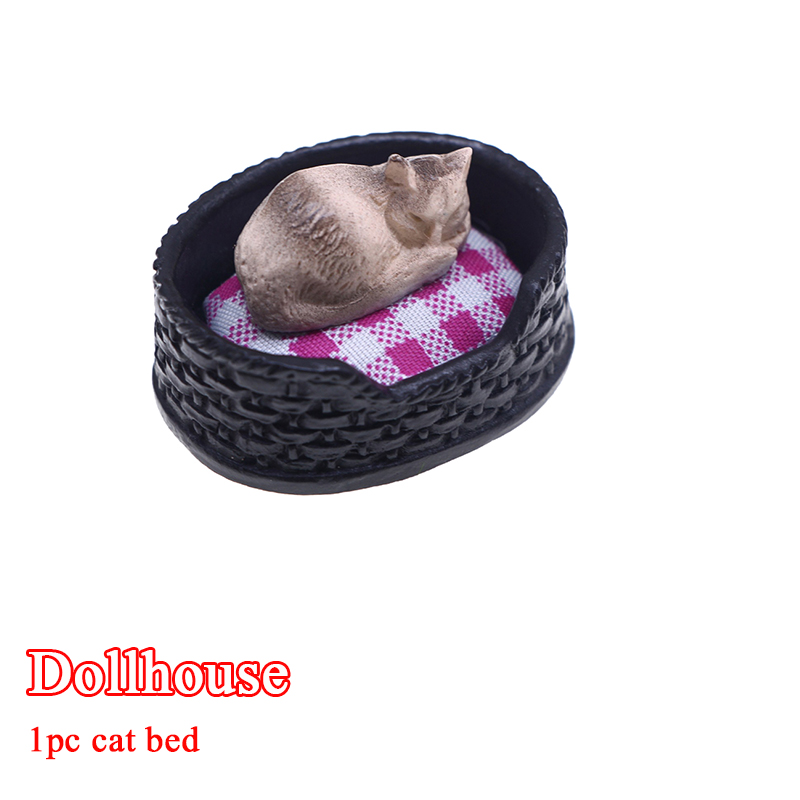 Pet Beds - 1/12 Dollhouse Simulation Mini Cat Bed