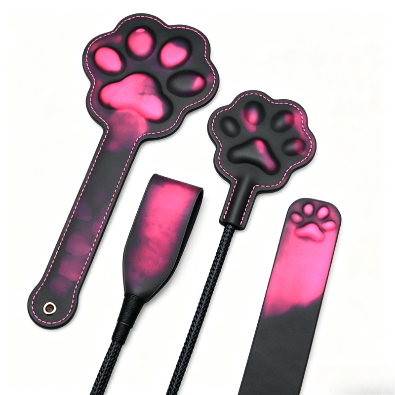 Cat Toys - Body Heat Sensitive Color-Changing Leather Spanking