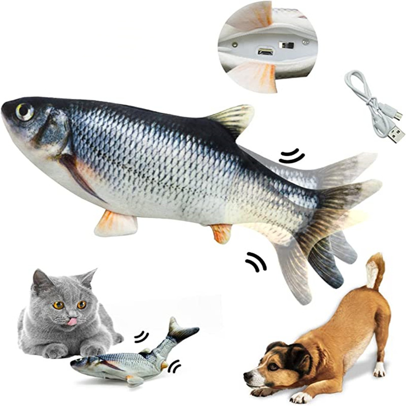 Electric Floppy Fish Dog Toy - Cat Toys Fish USB Charger Fish