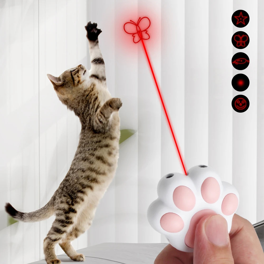 Interactive Squeaky Plush Dog Toy - Funny Laser Pet Toys Rechargeable 5