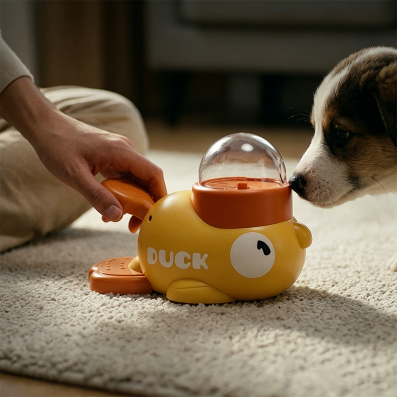 Dog Puzzle Feeder Toy - Dog 2-in-1 Interactive Toy Pet Automatic