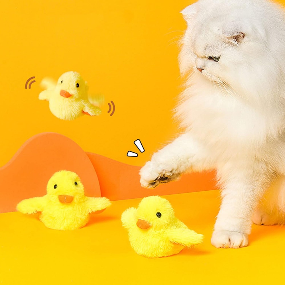 Catnip Interactive Plush Mouse - Electric Duck Cat Toy Interactive Plush