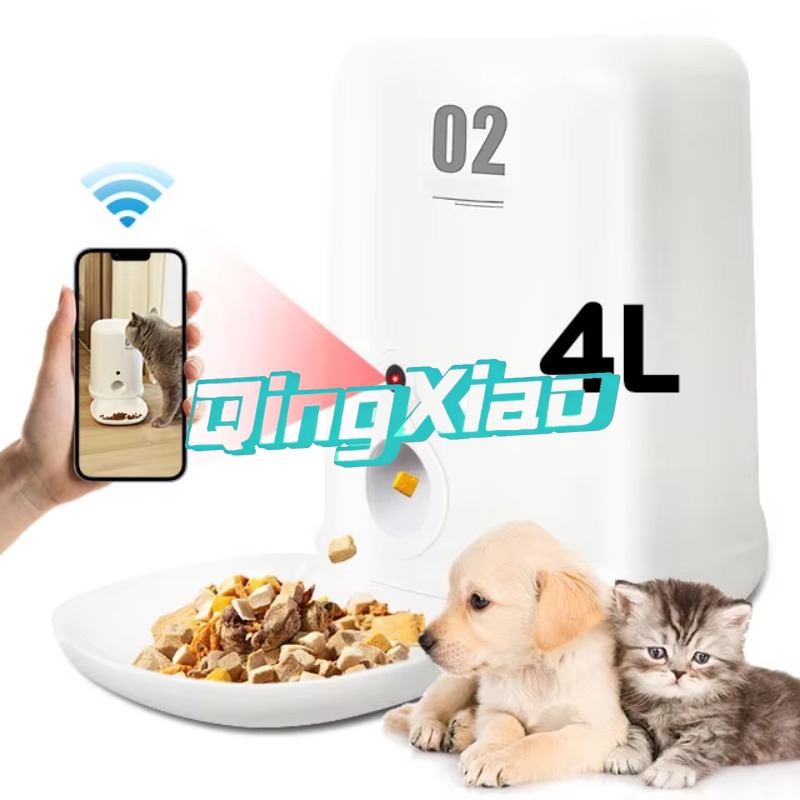 Pet Feeders - Fully Automatic Smart 4L Stainless Steel