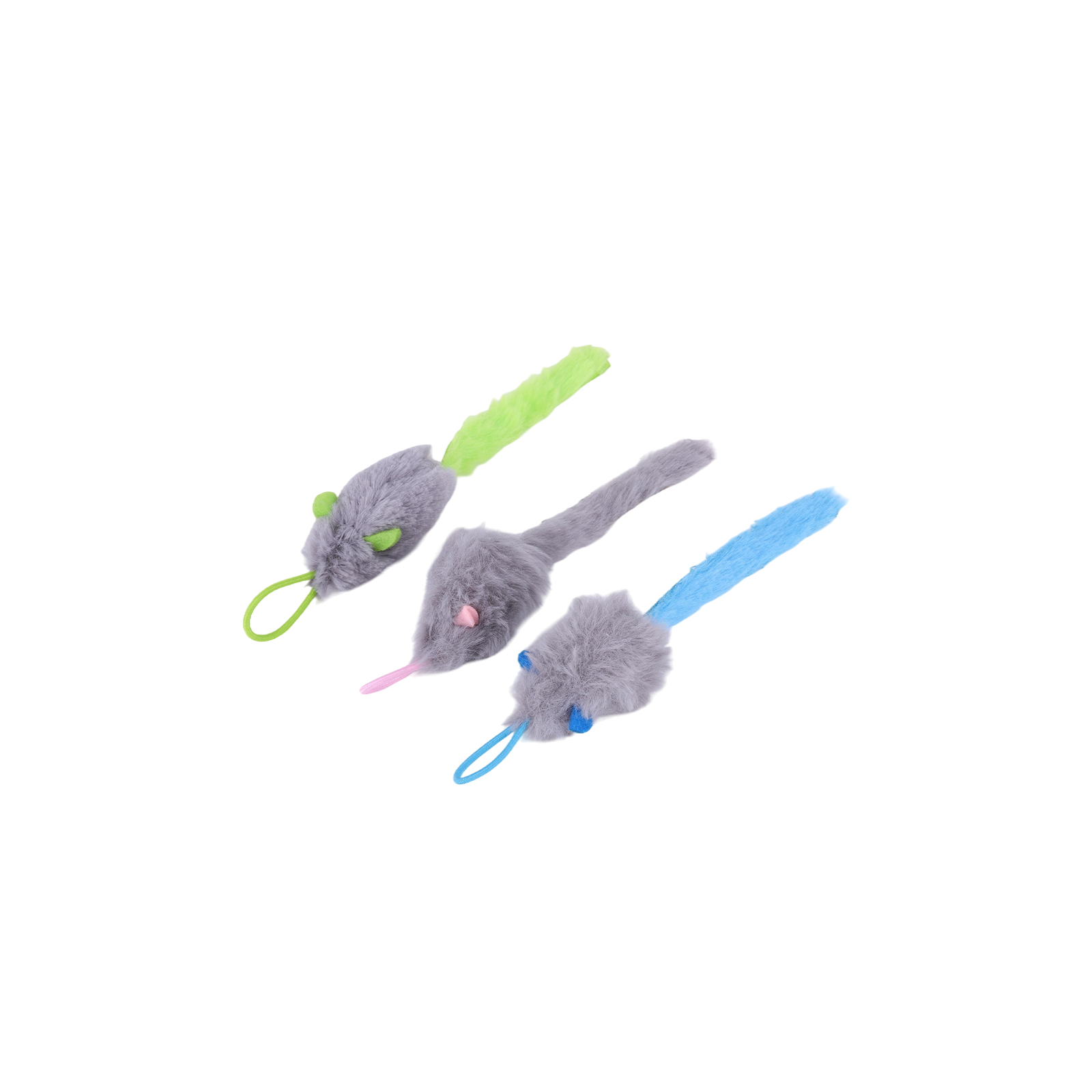 Catnip Interactive Plush Mouse - Teaser Electronic Self Play Feather Cat