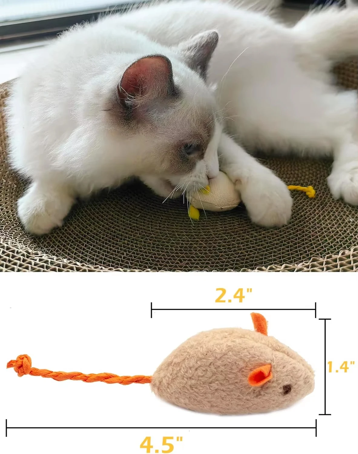 5pcs Rattle Cat Mouse Toys Als - đánh giá và giá Catnip Interactive Plush Mouse