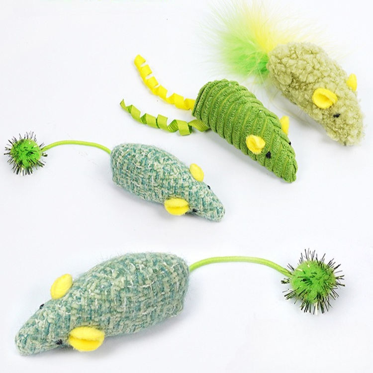Cat Toys 3pcs Plush Simulated  - đánh giá và giá Catnip Interactive Plush Mouse