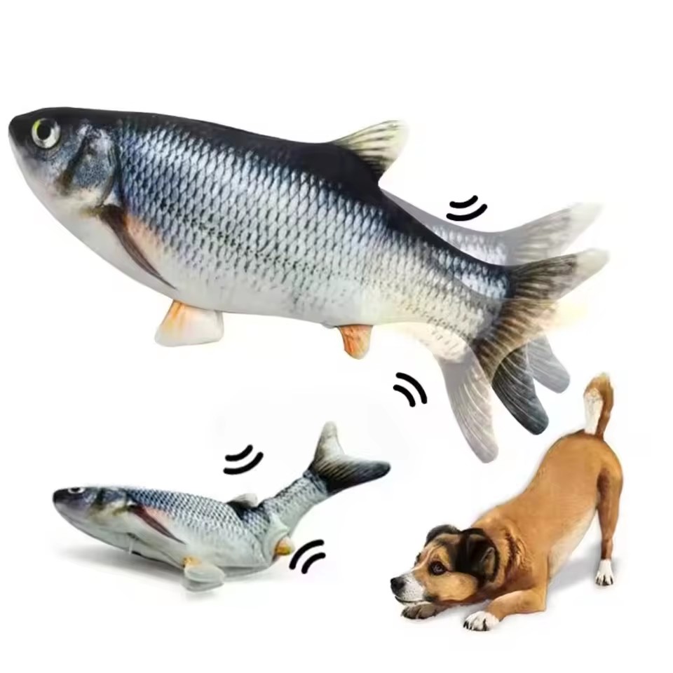 Cat Dog Toy Fish USB Charging  - đánh giá và giá Electric Floppy Fish Dog Toy