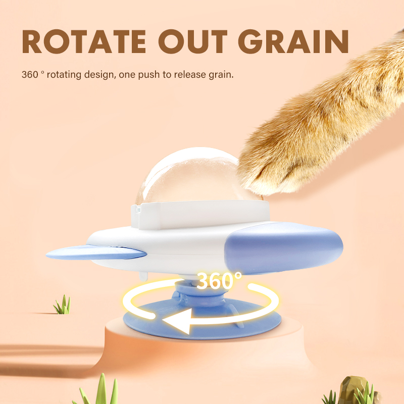 Rocket Shape Rotating Cat Dog  - đánh giá và giá Dog Puzzle Feeder Toy
