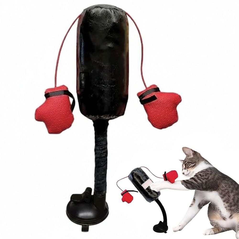 Suction Cup Base Cat Boxing To - đánh giá và giá Interactive Squeaky Plush Dog Toy