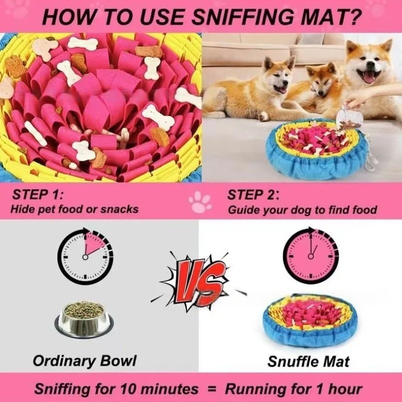 New Pet Sniffing Pad Flower-sh - đánh giá và giá Snuffle Mat For Dogs