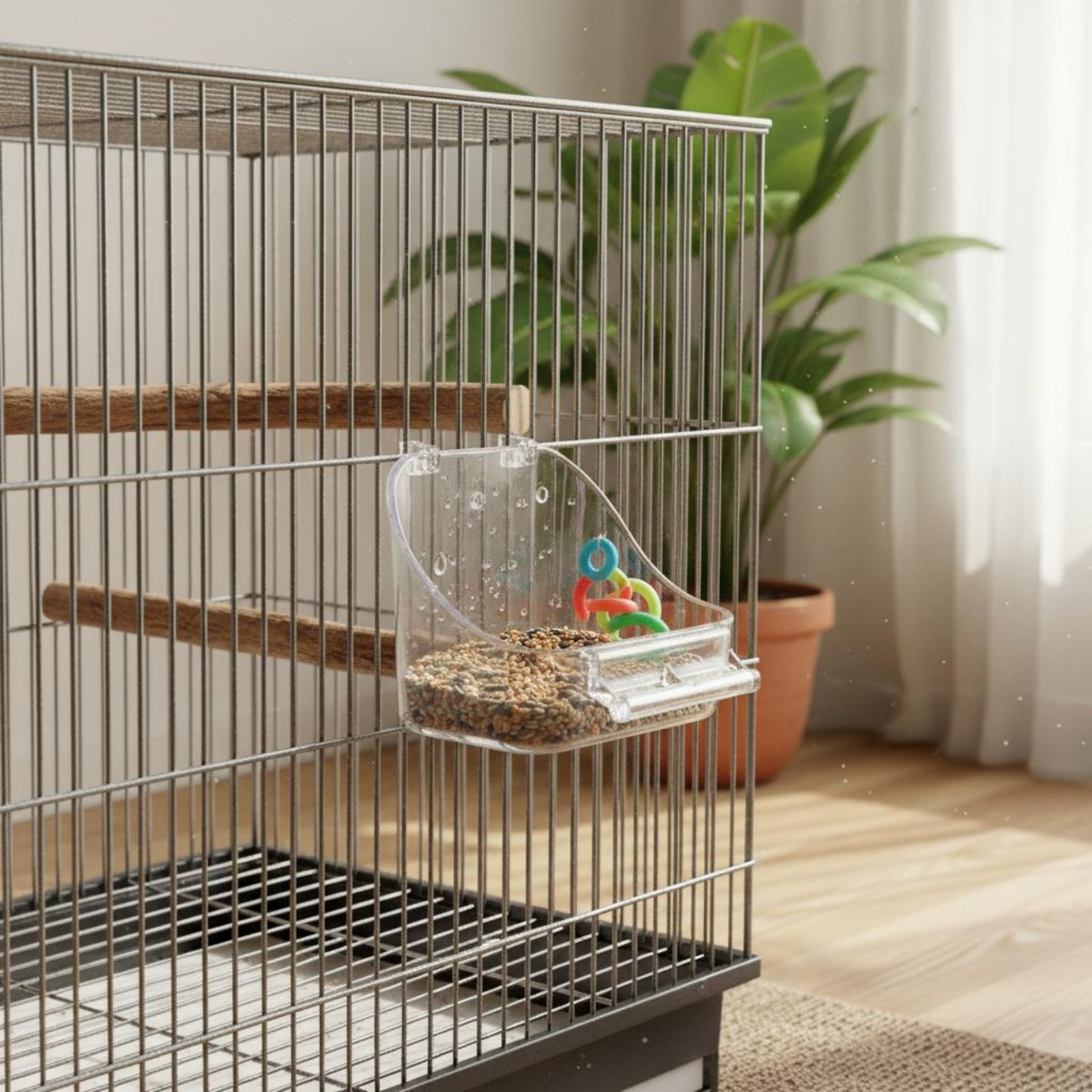 Bird Food Bowl Removable Enclo - đánh giá và giá Pet Feeders