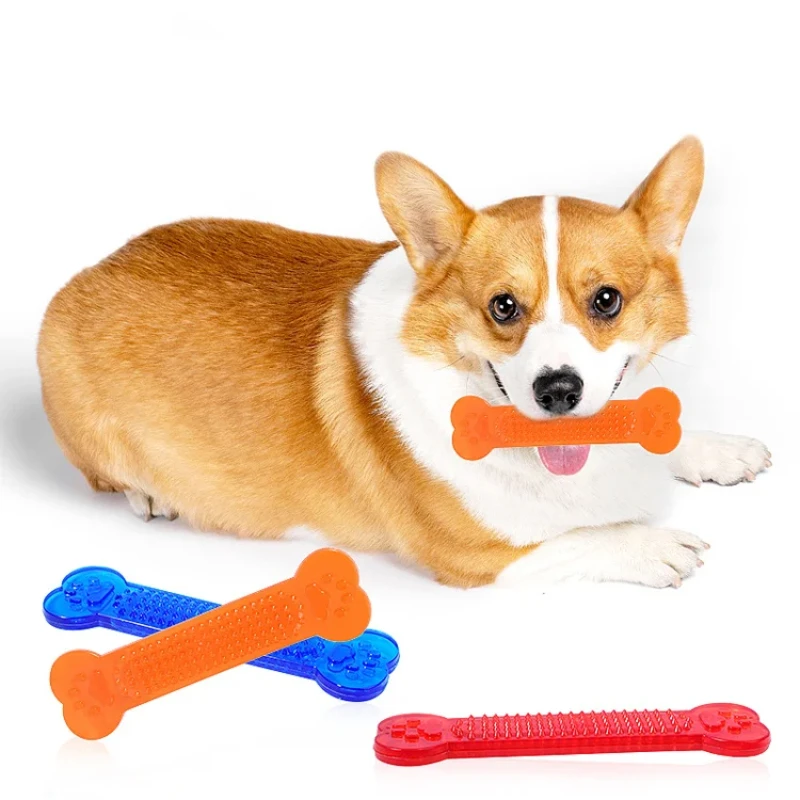 Super Tough Dog Bone Chew Toy  - đánh giá và giá Teeth Cleaning Dog Chew Bone