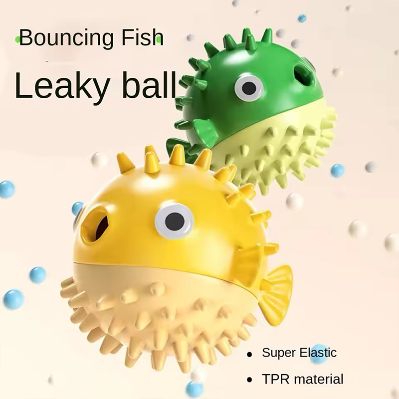 Bouncing Fish Dog Toy Built In - đánh giá và giá Rubber Treat Dispensing Dog Toy