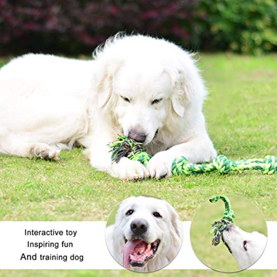 Dog Toys for Large Dogs and Ag - đánh giá và giá Dog Rope Toy Aggressive Chewers