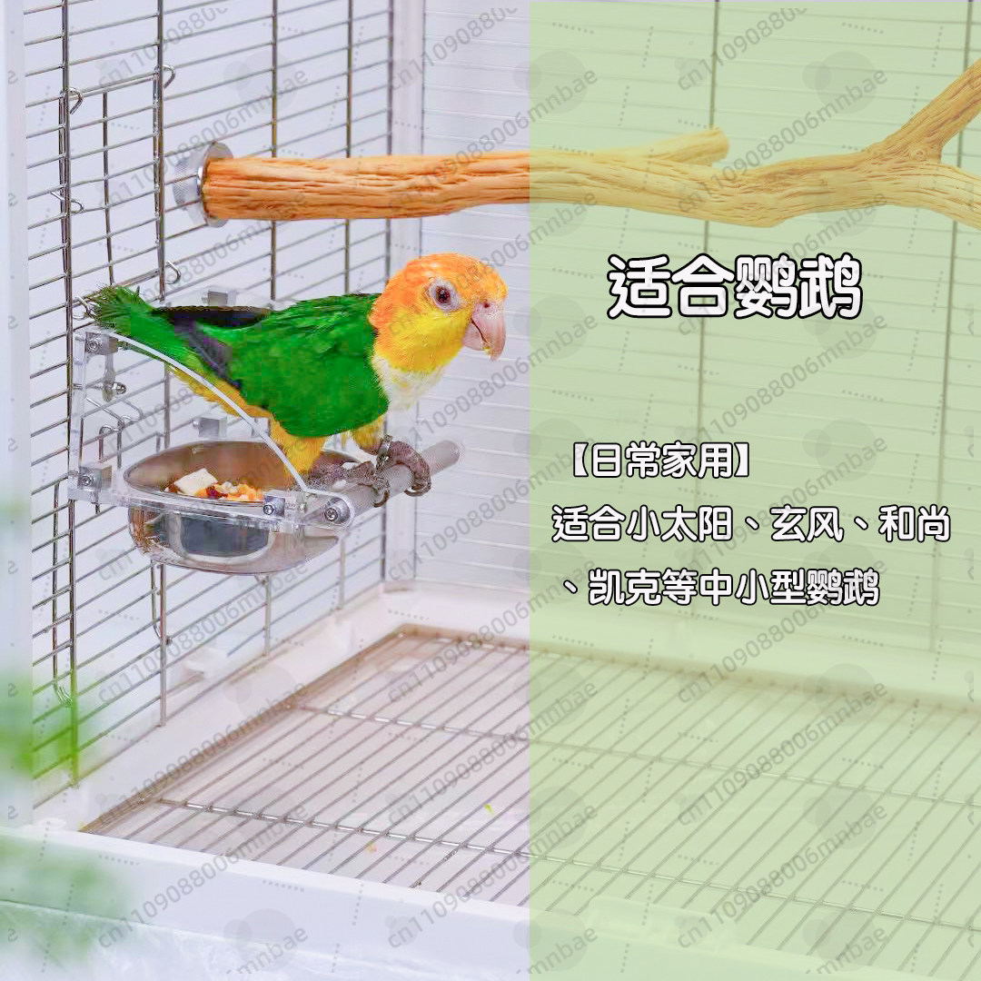 Parrot food box stainless stee - đánh giá và giá Pet Feeders