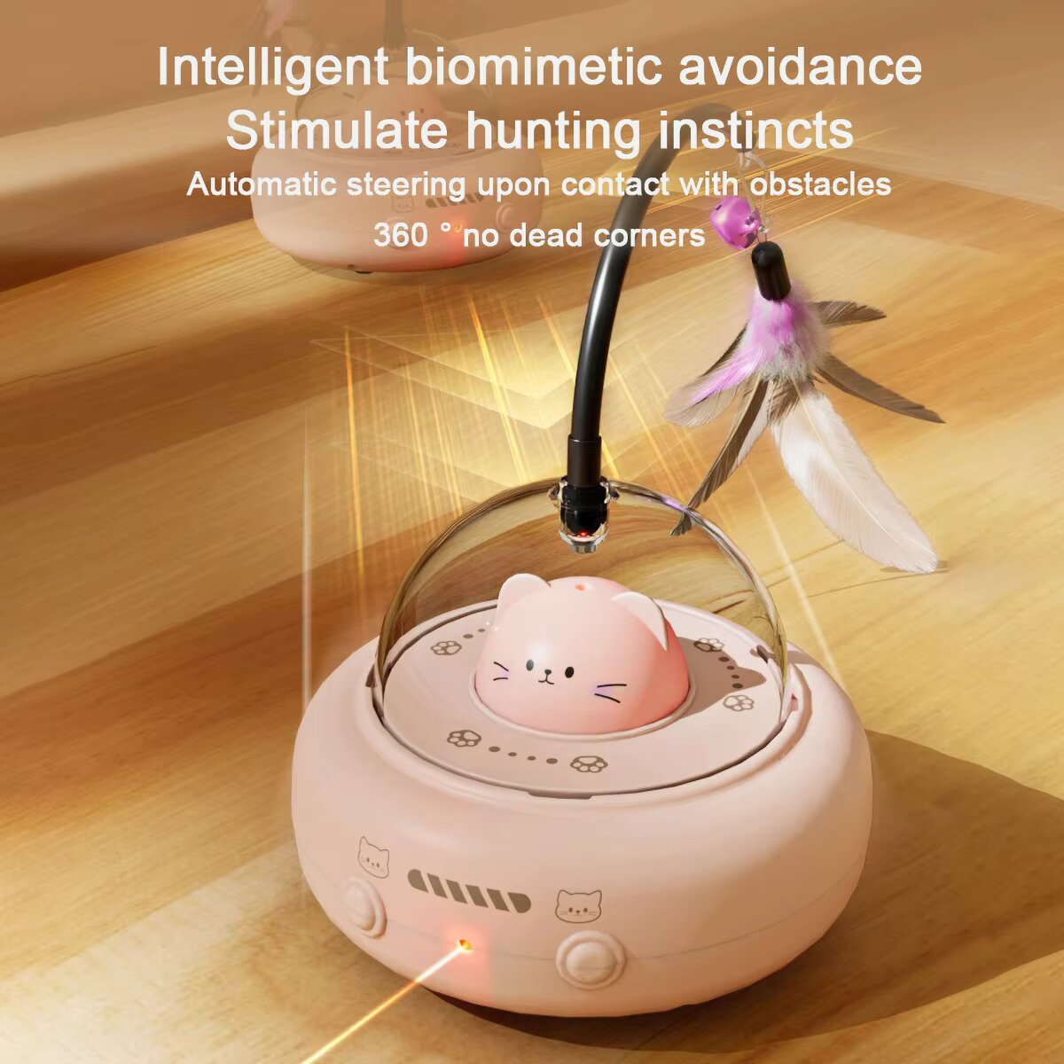 3-in-1 Automatic Cat Teaser Ro - đánh giá và giá Laser Pointer Cat Toy Automatic