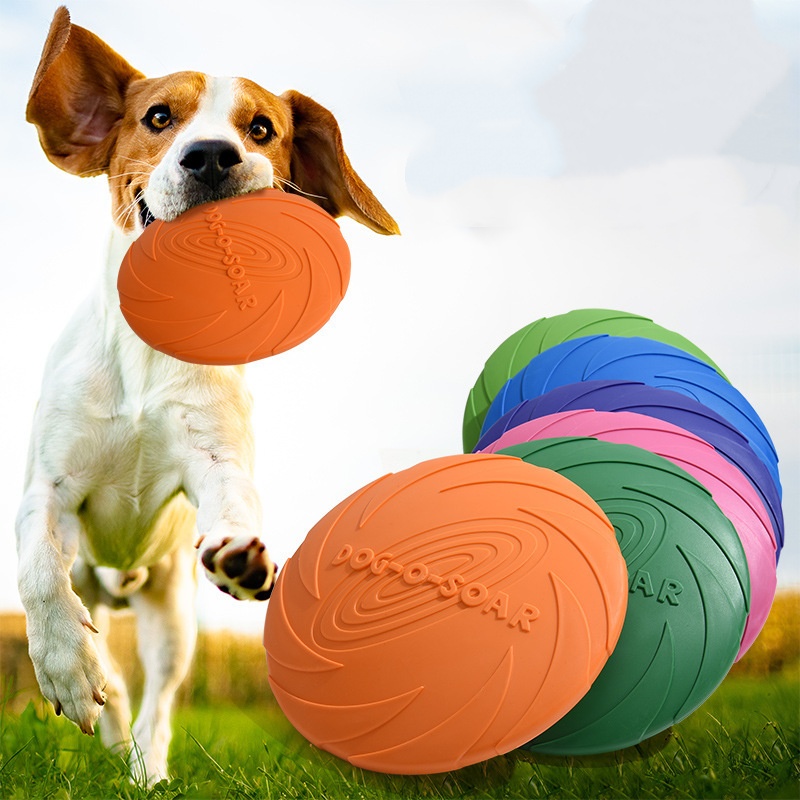 Interactive Silicone Flying Sa - đánh giá và giá Flying Disc Dog Training Toy