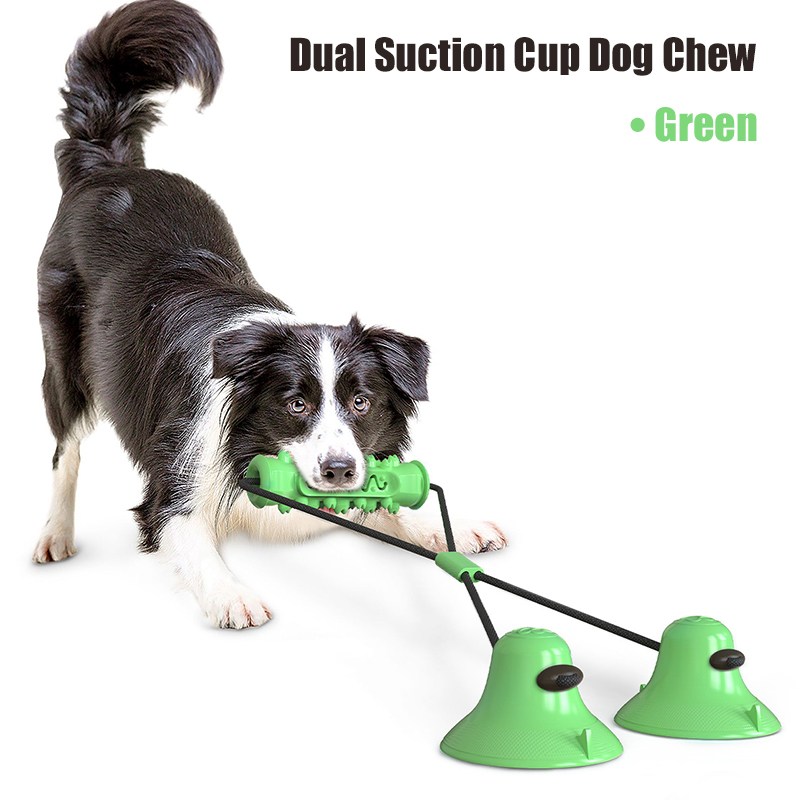 Dual Suction Cup Dog Chew Tug  - đánh giá và giá Dog Rope Toy Aggressive Chewers