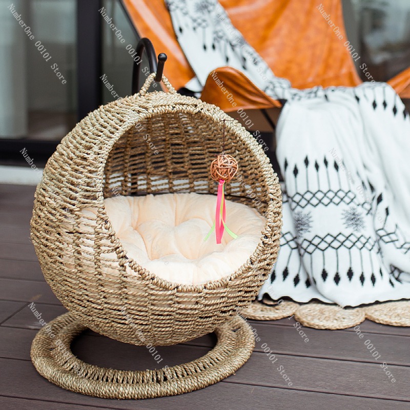 Rattan Cat Hanging Basket Bed  - đánh giá và giá Pet Beds