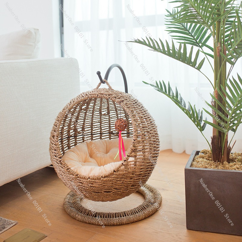 Rattan Cat Hanging Basket Bed  - đánh giá và giá Pet Beds