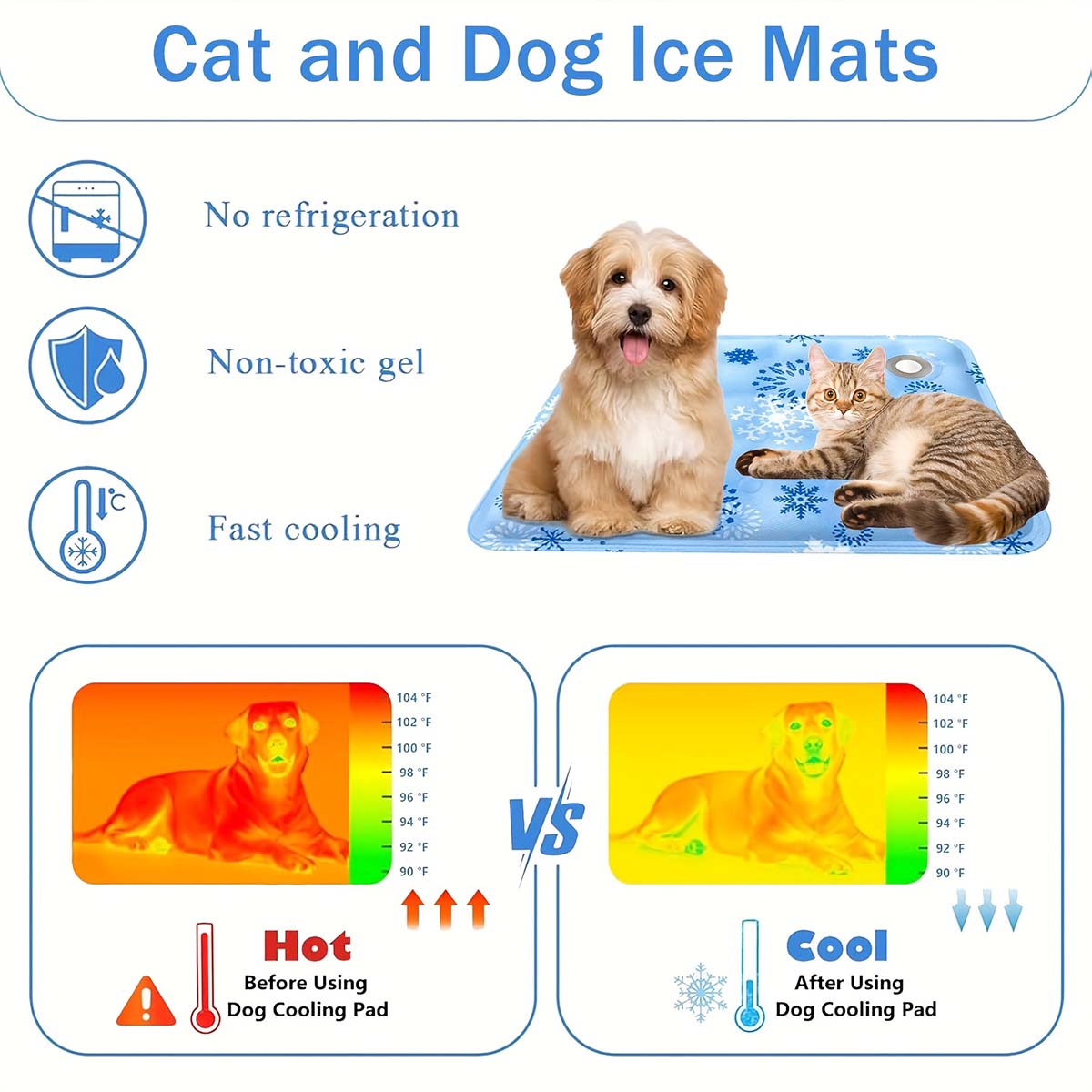 Summer Pet Mat, Pet Ice Mat, D - đánh giá và giá Pet Beds