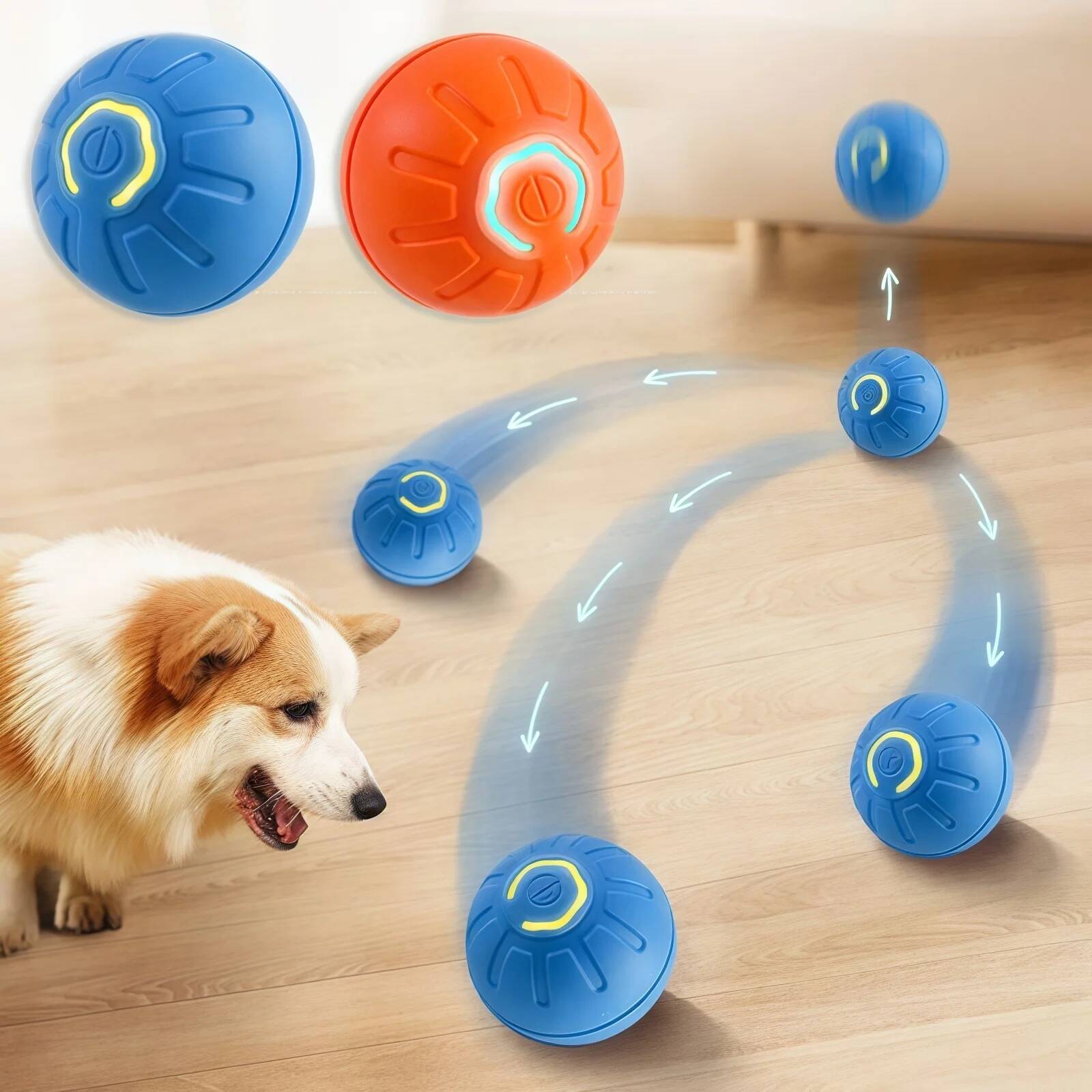 Smart Dog Toy Ball Electronic  - đánh giá và giá Automatic Moving Dog Ball