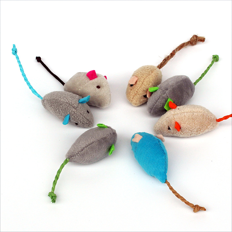Catnip Mice Cat Toy Blue Gray  - đánh giá và giá Catnip Interactive Plush Mouse