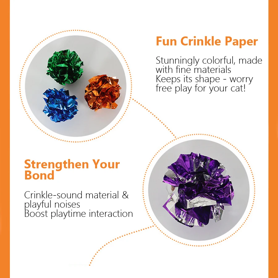 5/10Pcs Crinkle Ball Cat Toys  - đánh giá và giá Laser Pointer Cat Toy Automatic